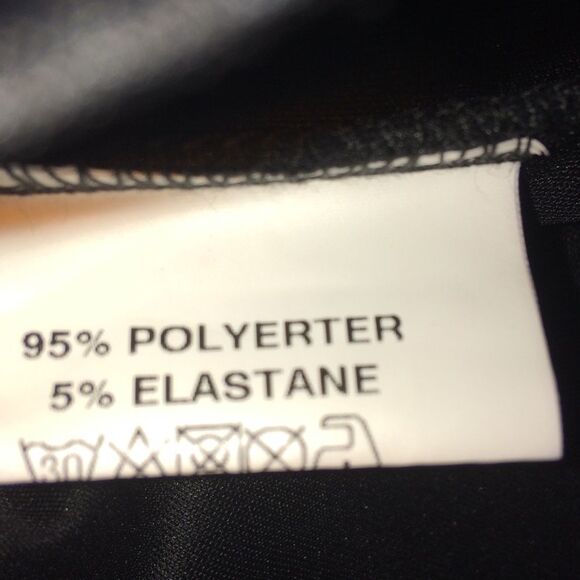 LF Love Black Double-Knit Mini Skirt with Mock Wrap Overlay-Size S - Picture 6 of 6